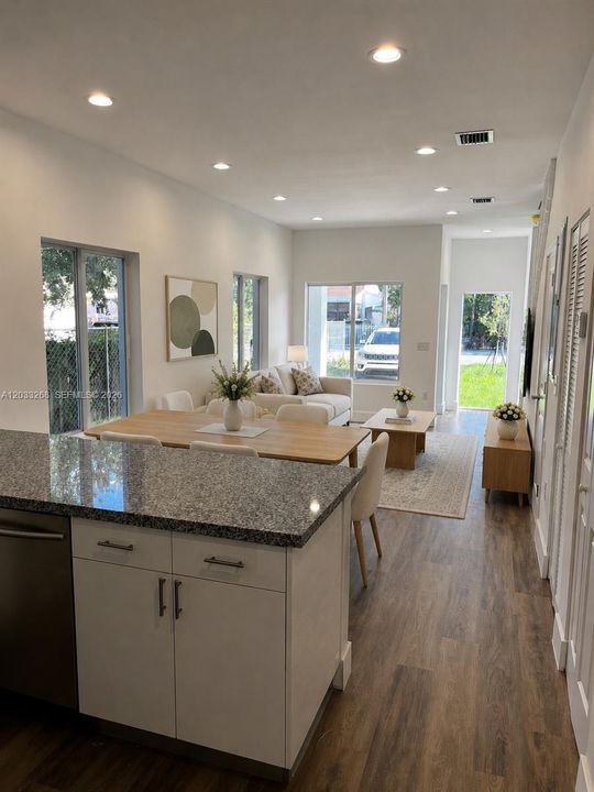 Dining Room / Living Room Virtually Staged