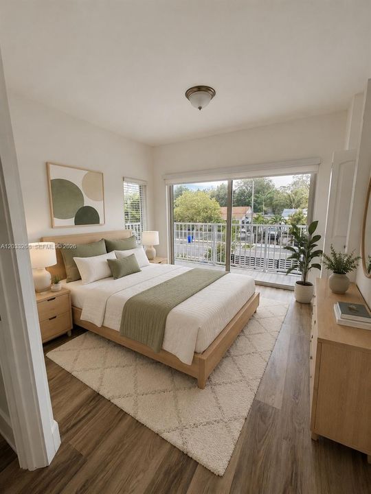 Primary Bedroom Virtually Staged