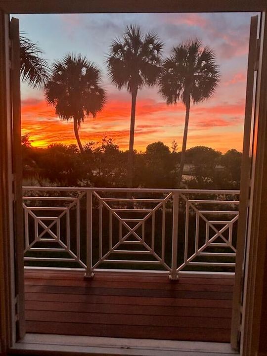 Warm skies doors open deck
