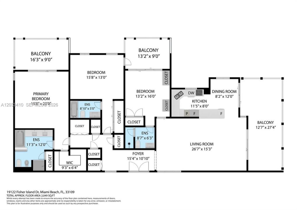 For Rent: $32,000 (3 beds, 3 baths, 2049 Square Feet)