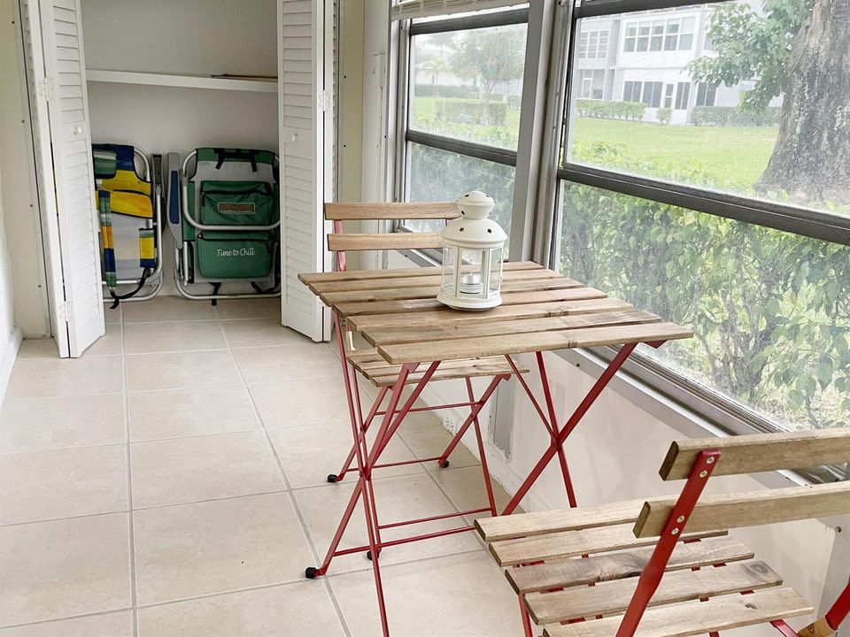 Enclosed Patio and Storage Closet