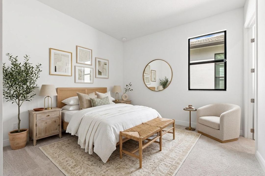virtually staged furniture & decor