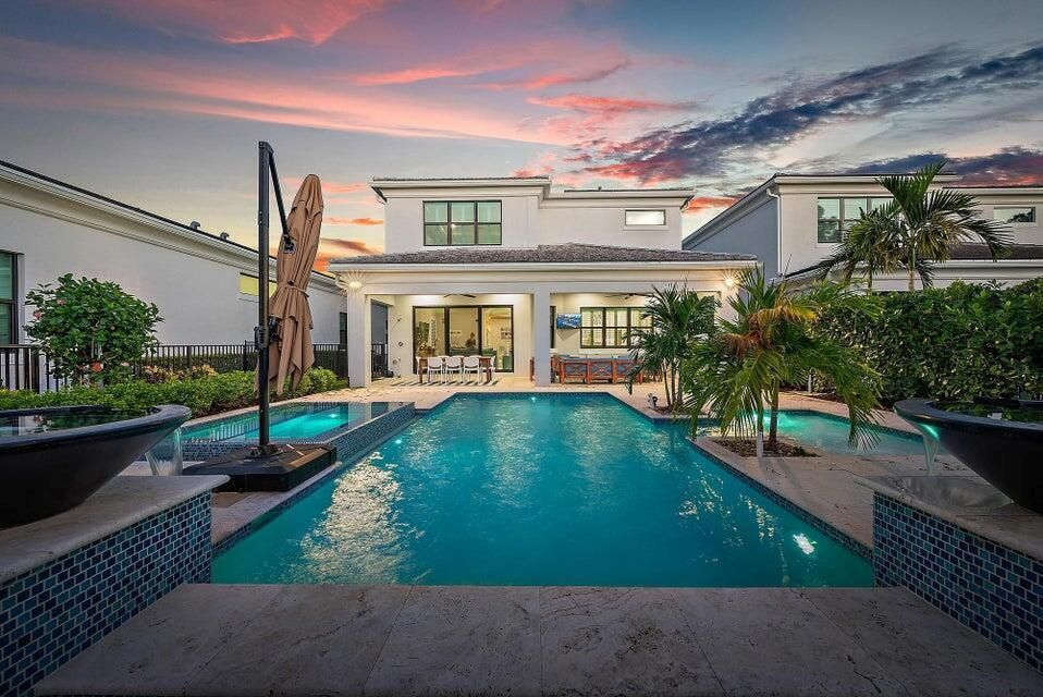 Pool and backyard