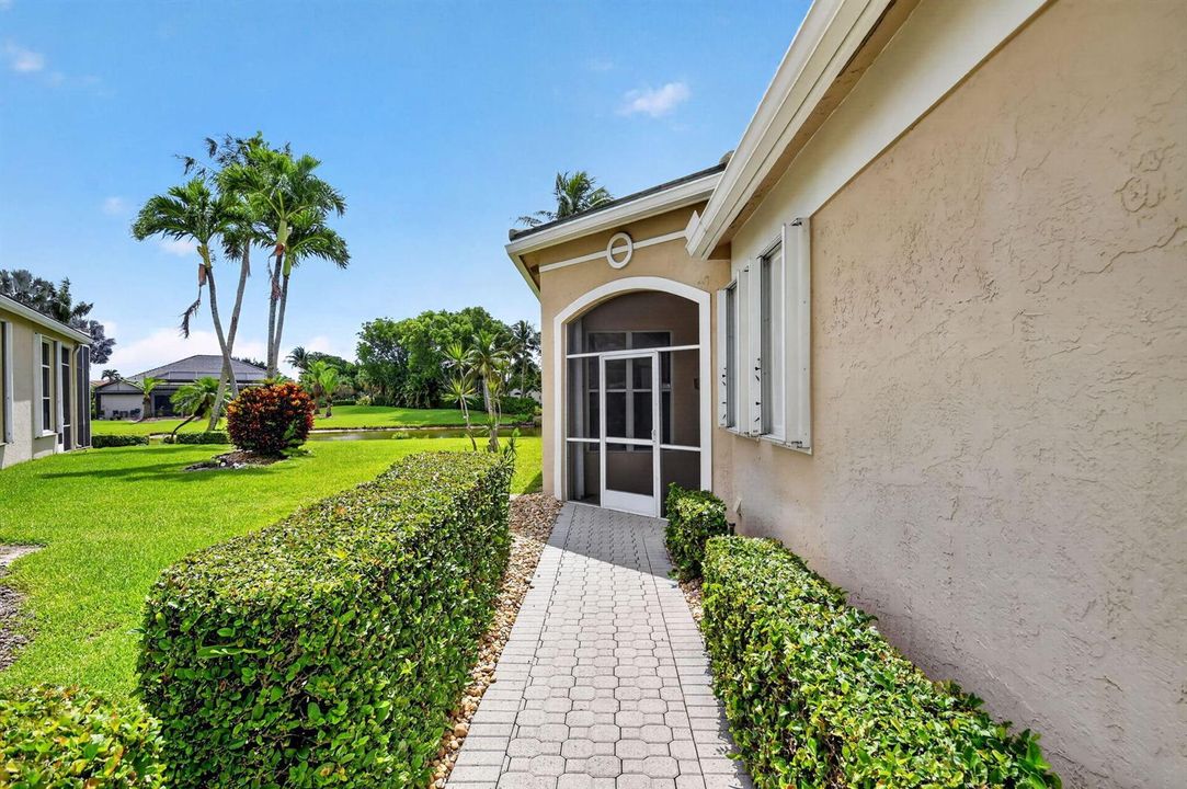 walkway to front door
