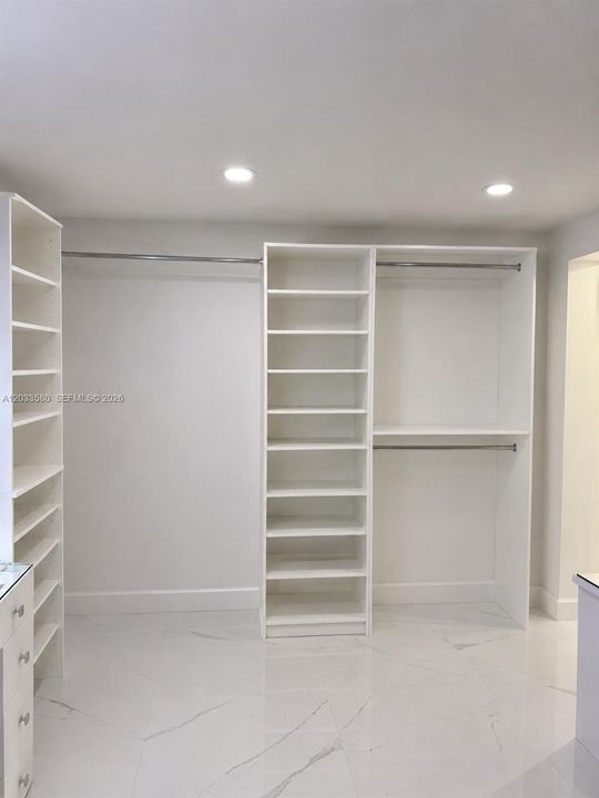 master walk-in closet
