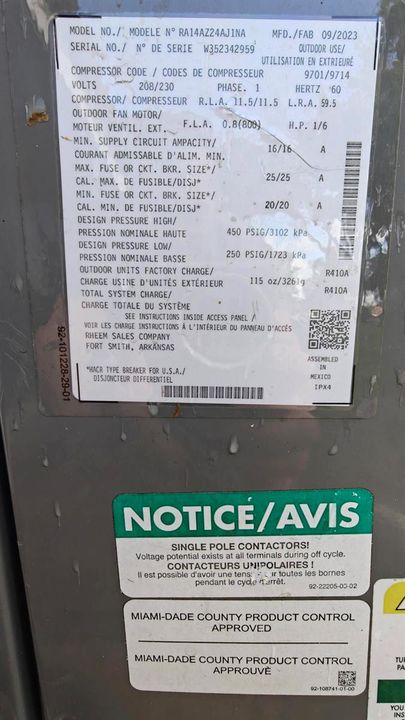 AC condenser unit