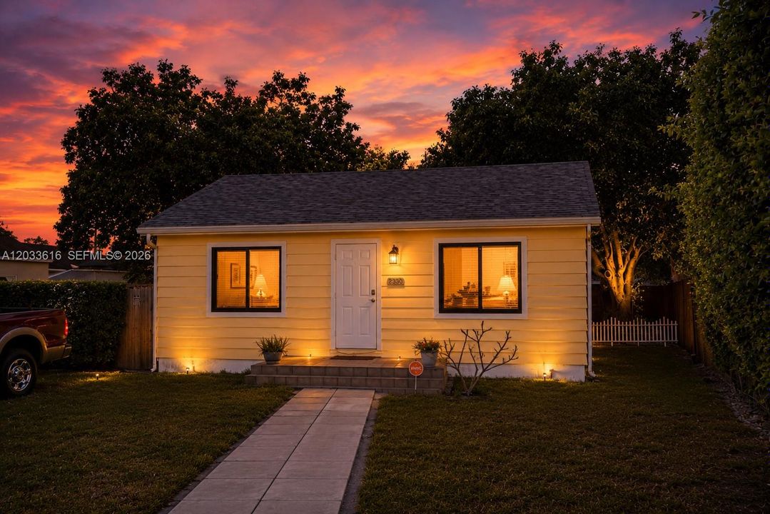 Photo digitally enhanced showing twilight/evening appearance. Property features remain unchanged.