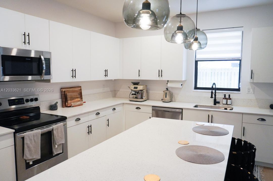 Kitchen with Quartz Countertops