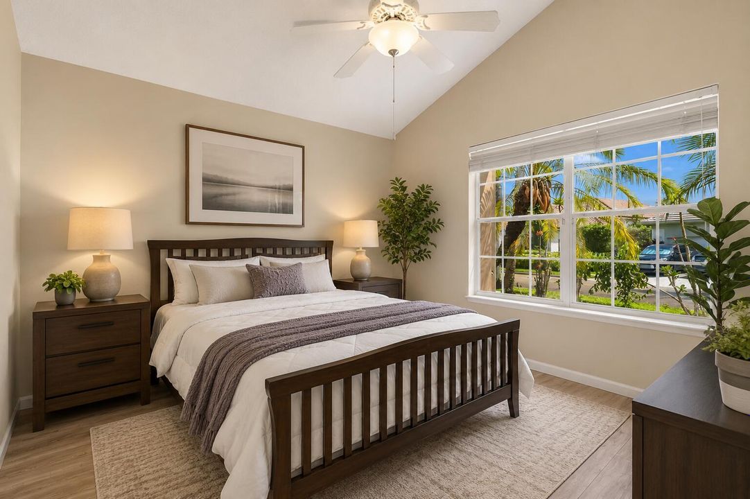 Virtually staged bedroom 2