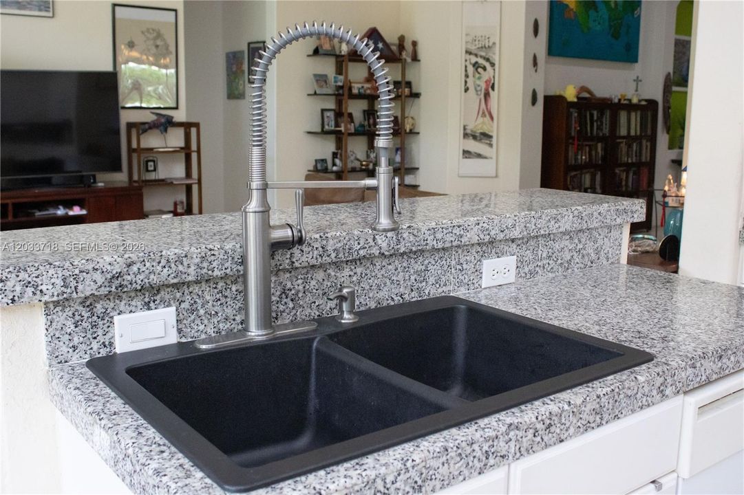 Kitchen Sink was updated to a Cast Iron Sink
