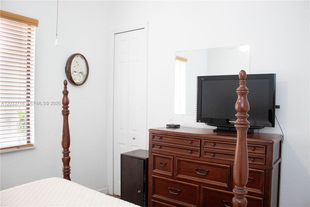 Although the close is small, it has great depth and height and serves as a wonderful Guest Room or Office.