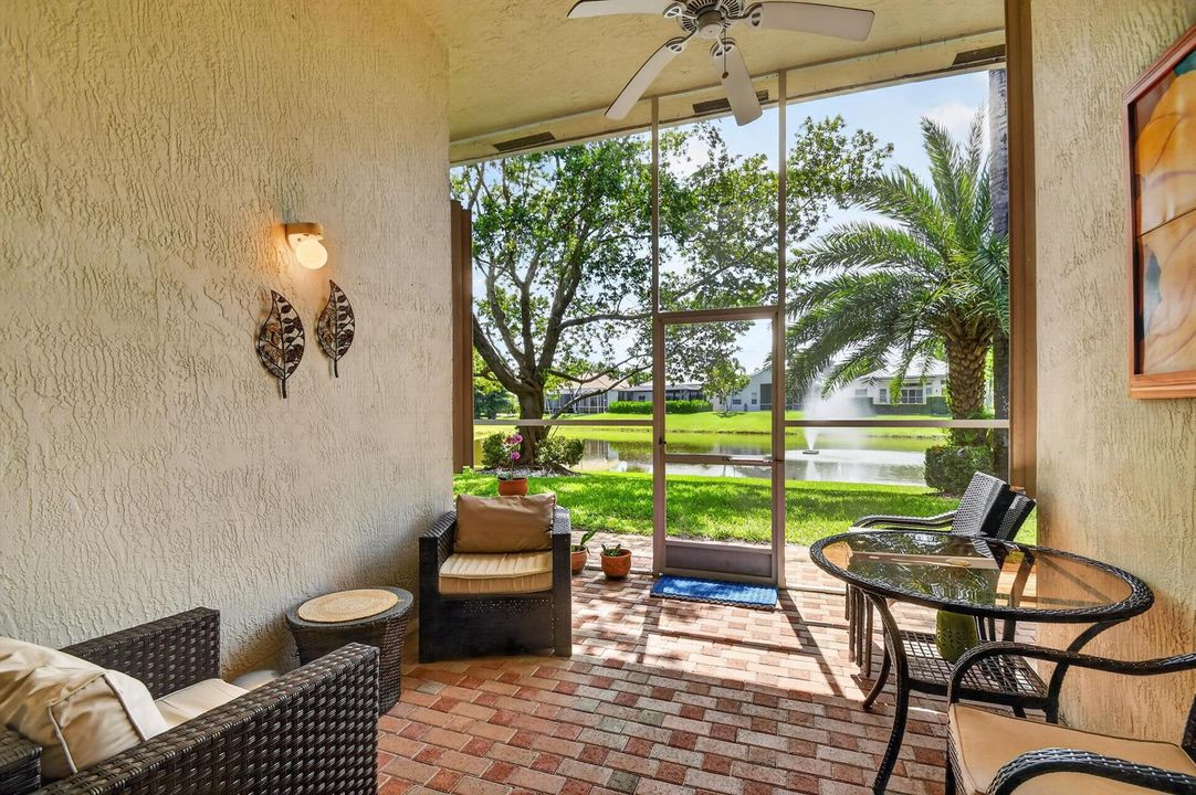 Covered Lanai & Water View