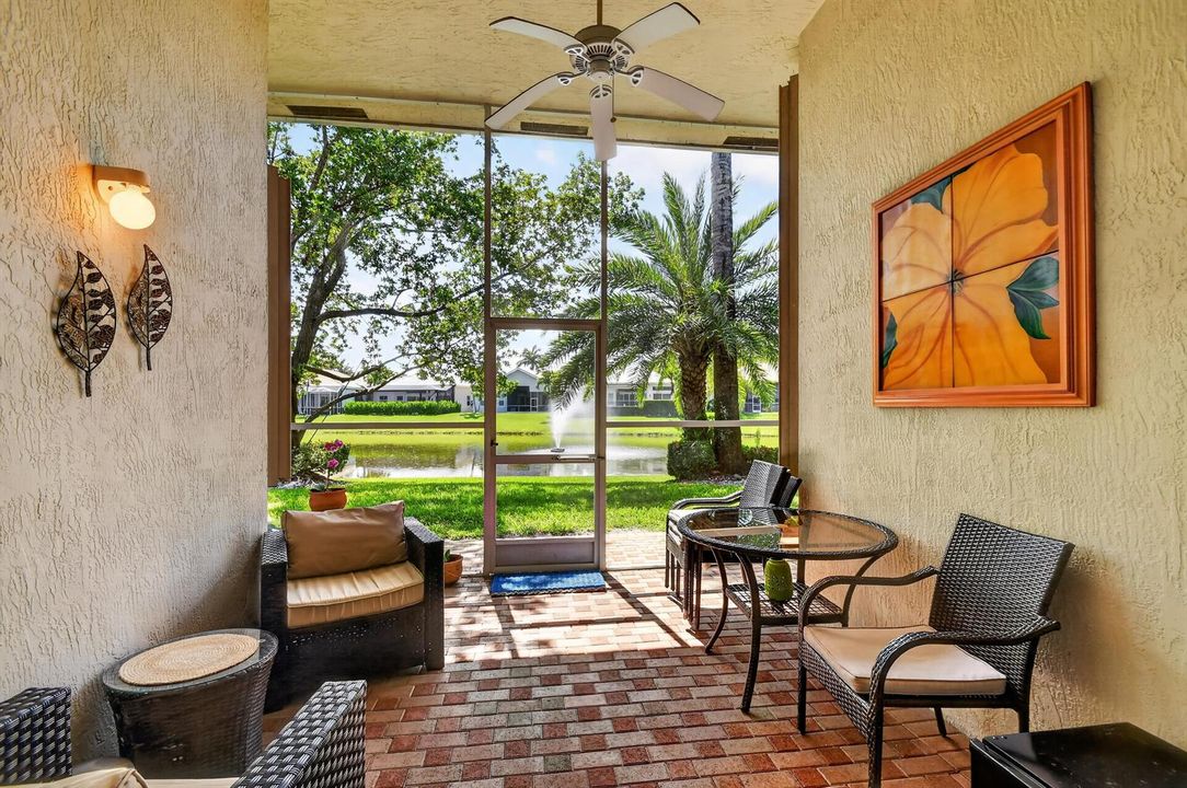 Screened Patio with Lake View