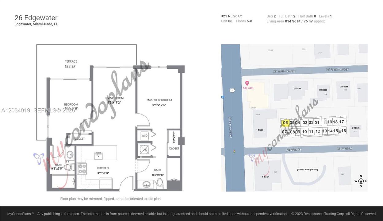 En Venta: $479,000 (2 camas, 2 baños, 814 Pies cuadrados)