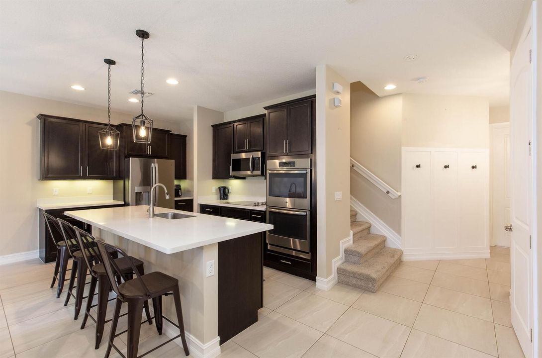 Upgraded kitchen with double ovens