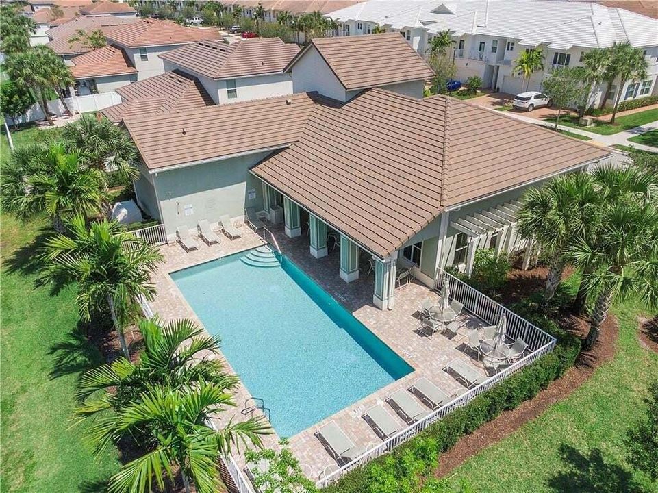 Clubhouse with pool, gym, and club room