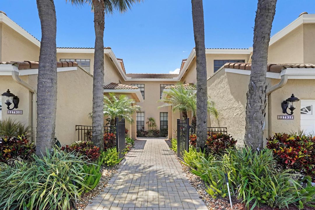 Lush Courtyard Entrance