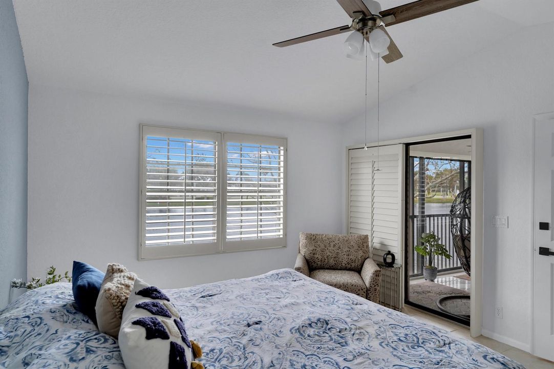 Master Bedroom with Plantation Shutters