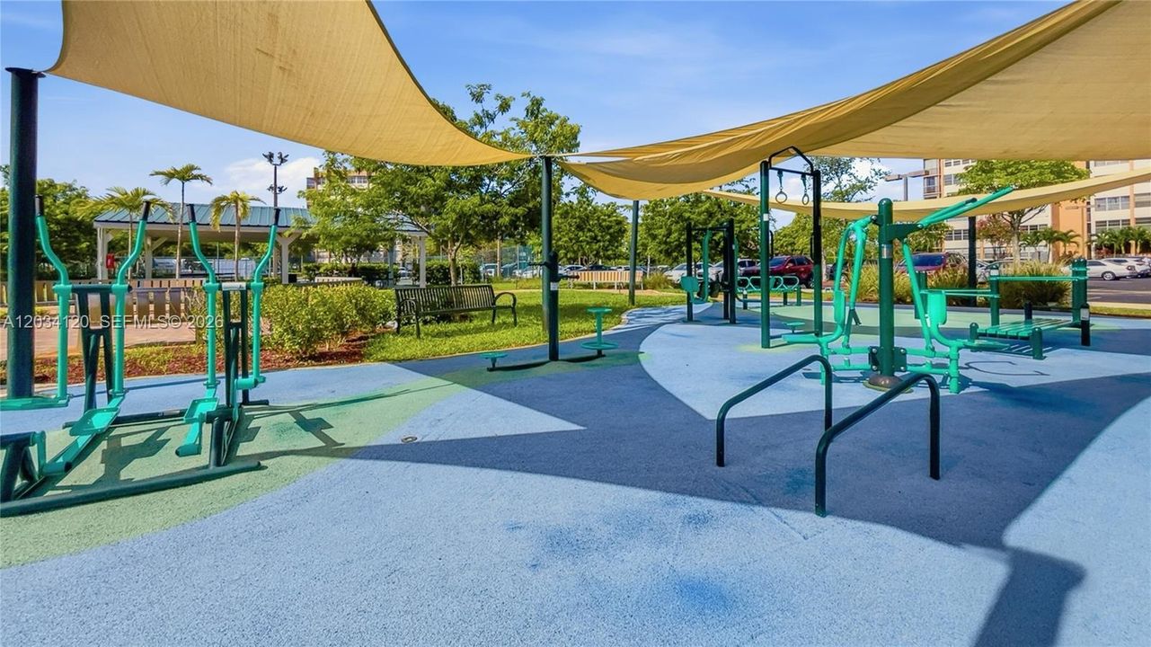 outdoor exercise area