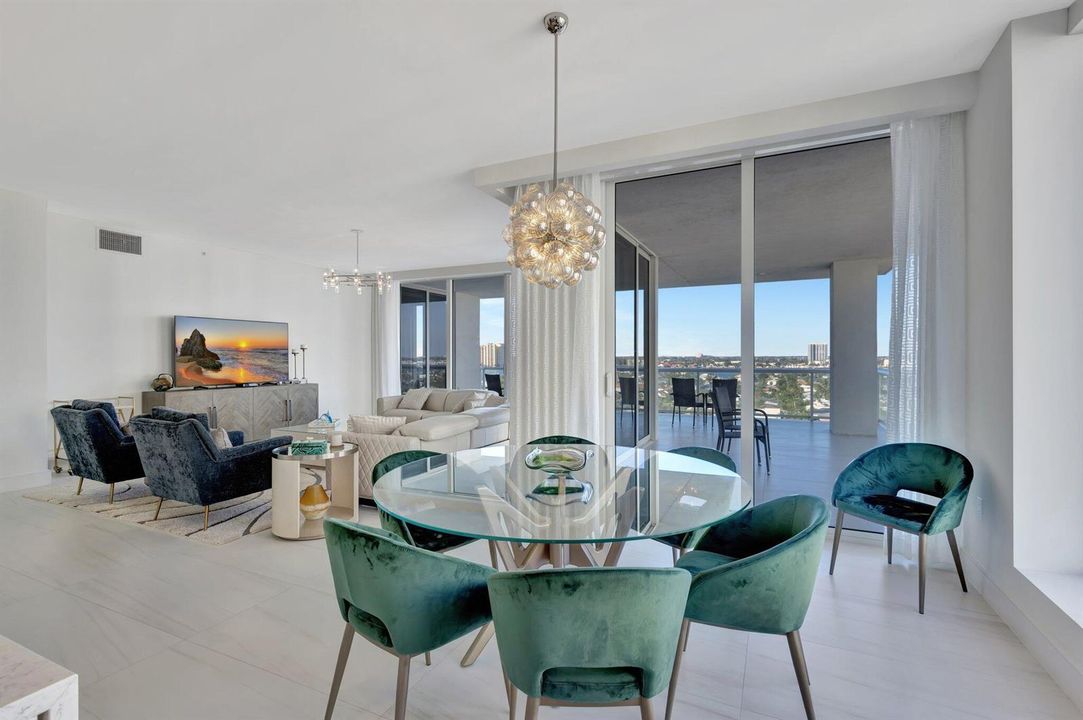 dining and living room
