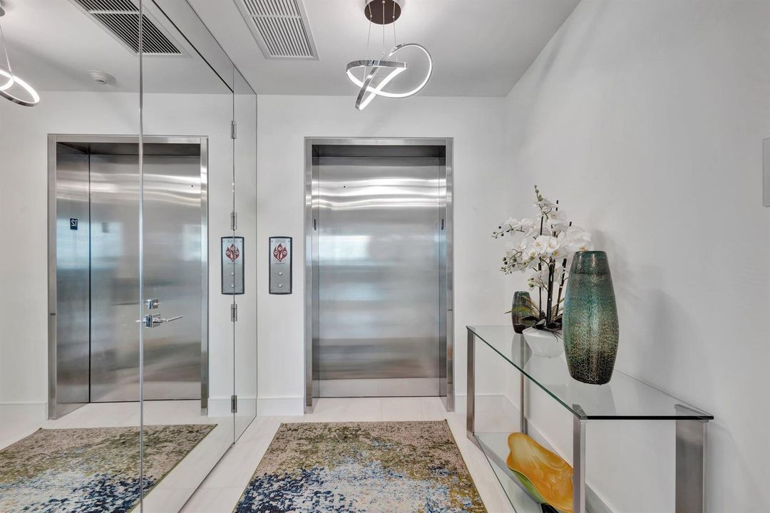 enter private foyer through elevator