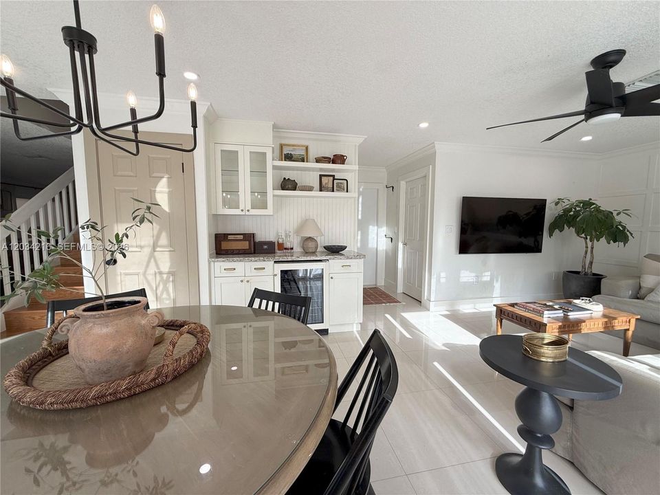 Wet bar and vine cooler