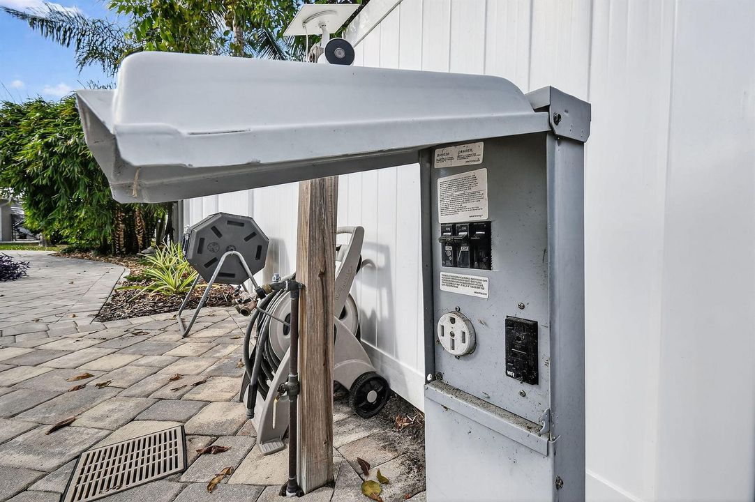 50 amp electrical RV pedestal