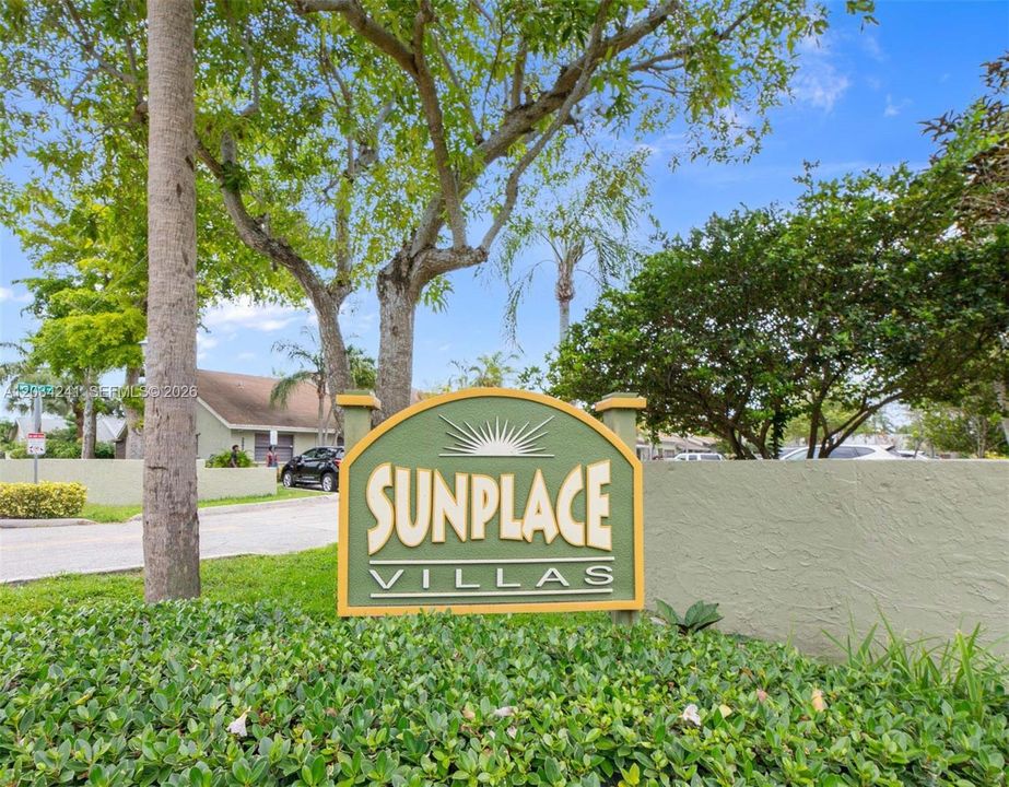 Sunplace Villas boasts a very low HOA fee.