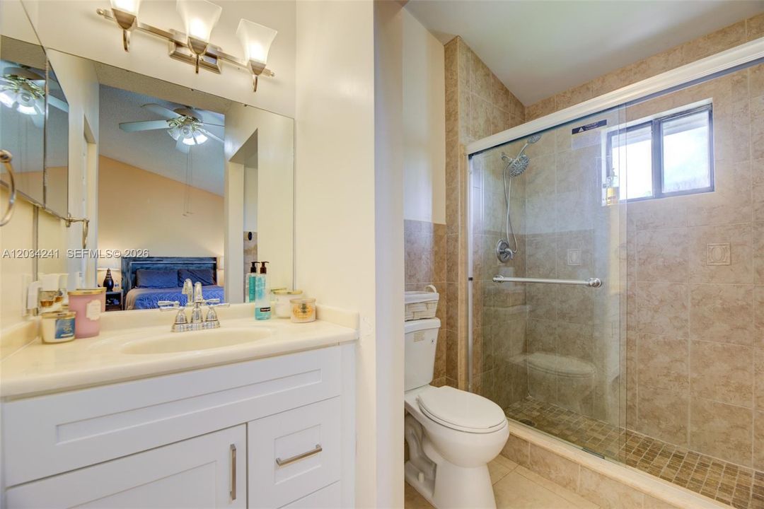 Primary bathroom also under warranty with American Home Shield