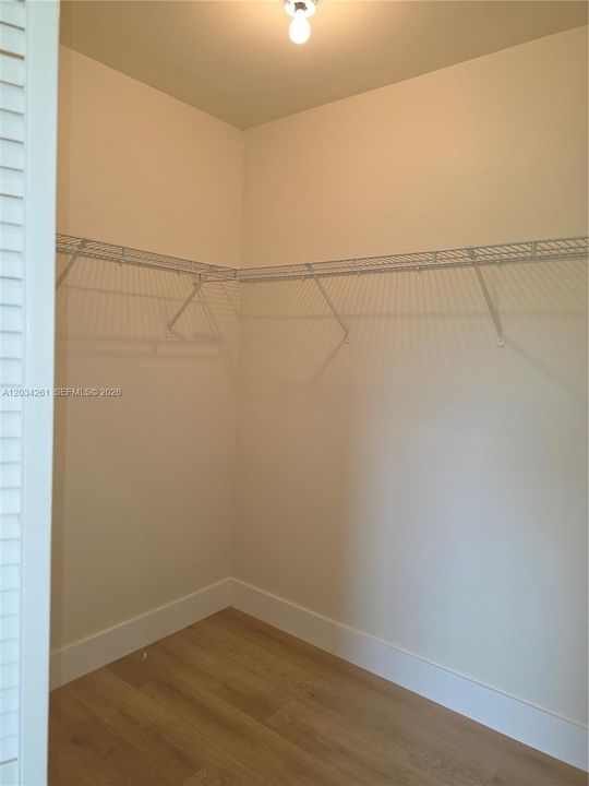 Master bedroom closet