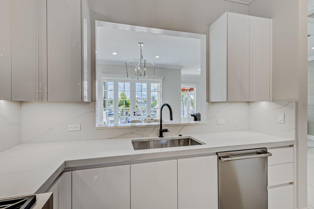 Kitchen w/Marina Views