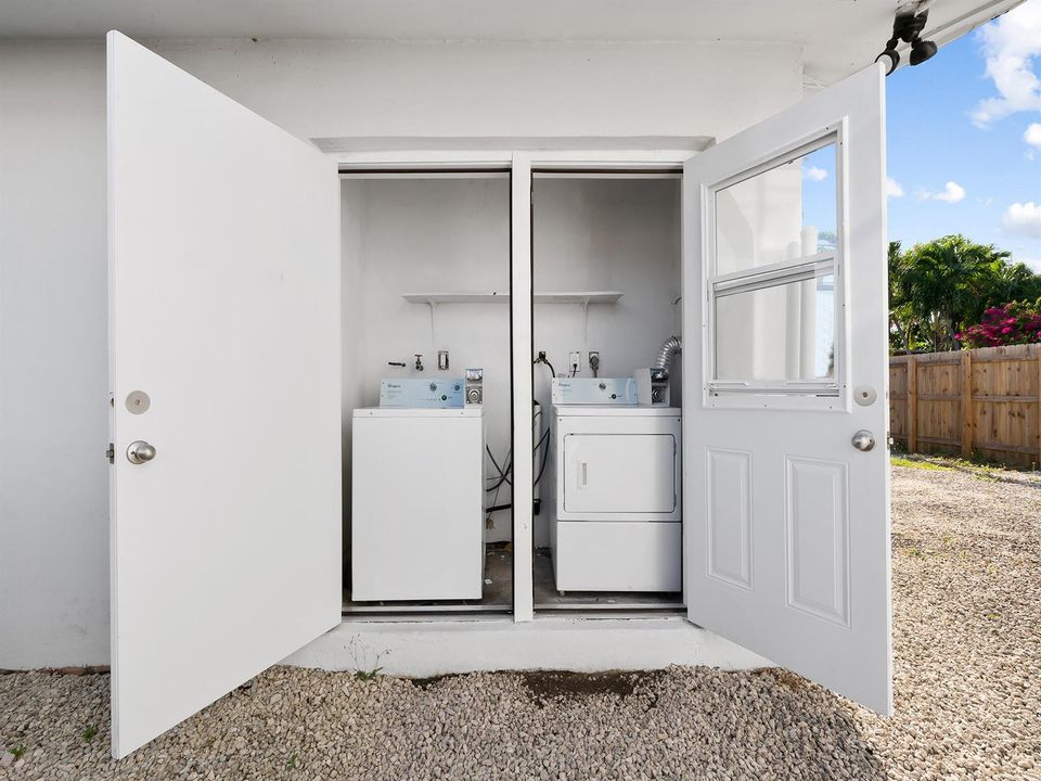 Laundry closet