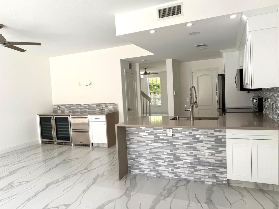 Kitchen island and bar