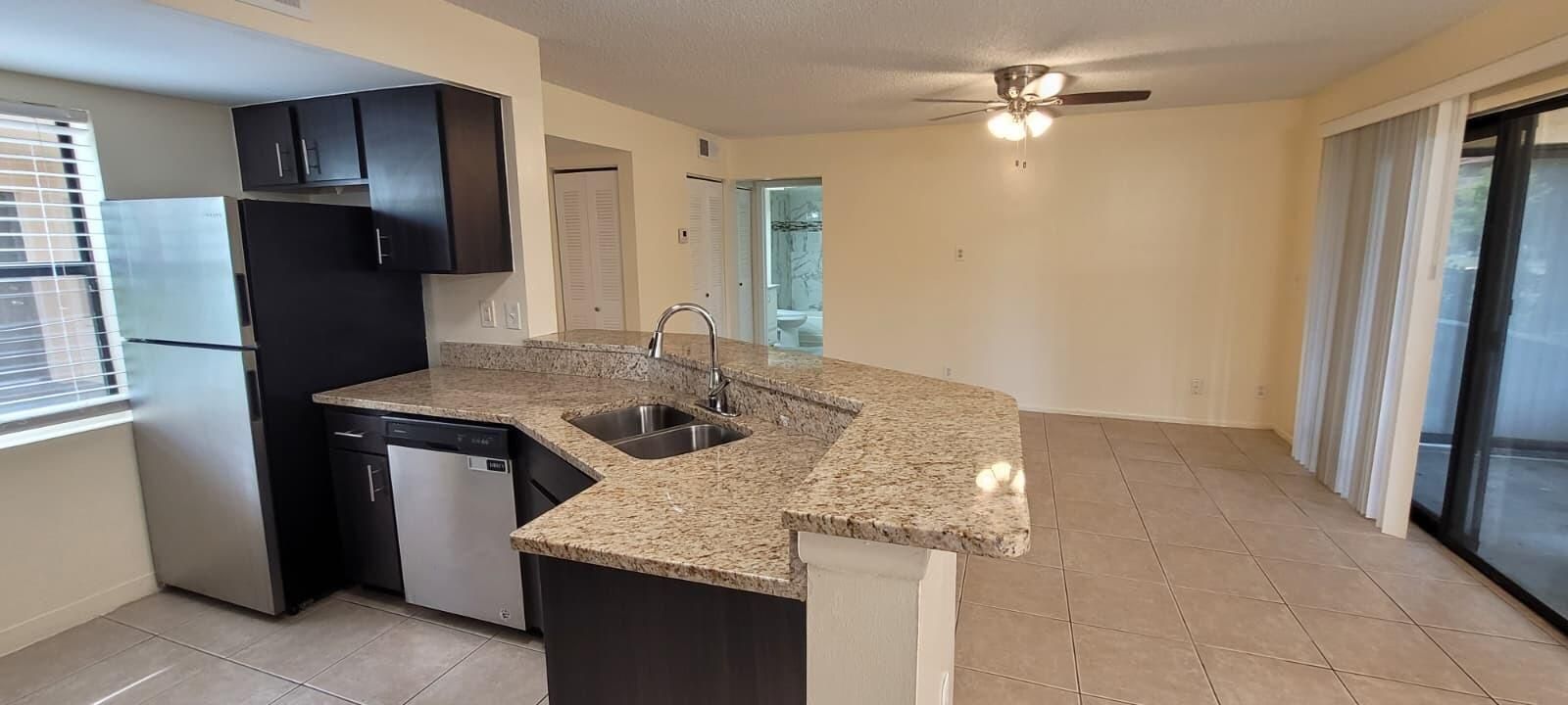 Panoramic kitchen living pic 1