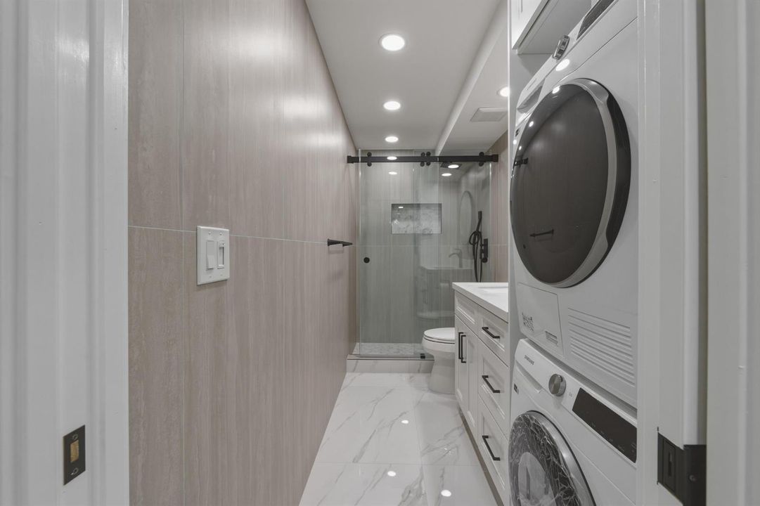 10. Master Bathroom with Washer Dryer