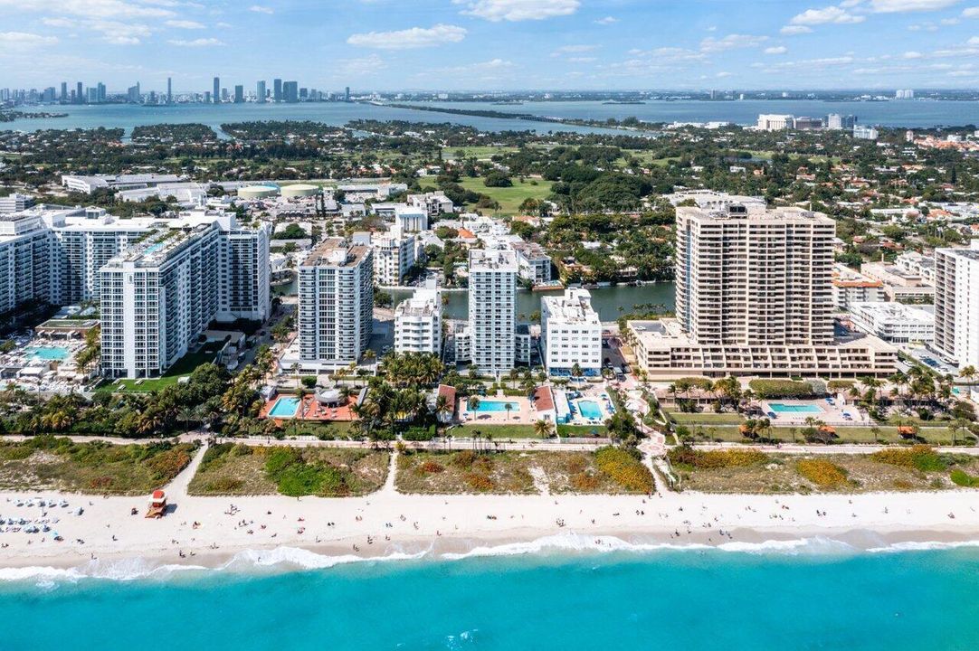 exterior aerial beach view