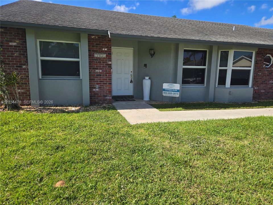 Front of the house