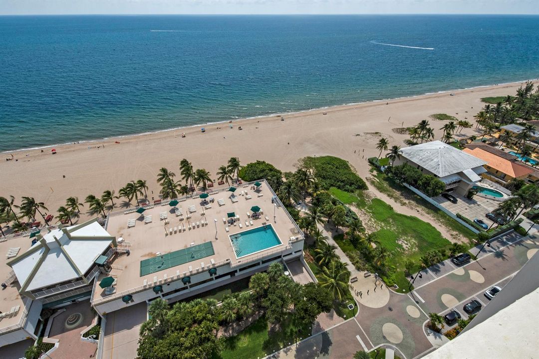 Rec Center and Beach Aerial View