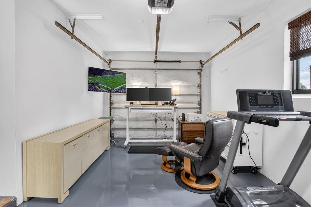 Garage Being Used as an Office