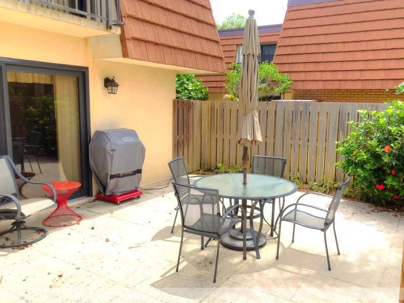 Very private patio