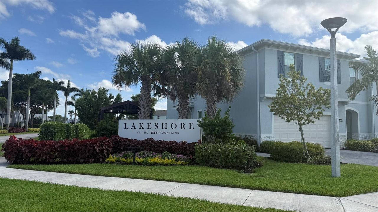 Front entrance sign