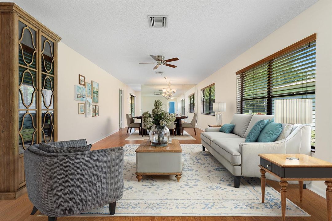 Virtually Staged Living Room