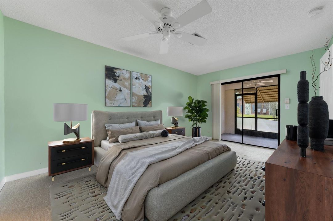 Virtually Staged Bedroom