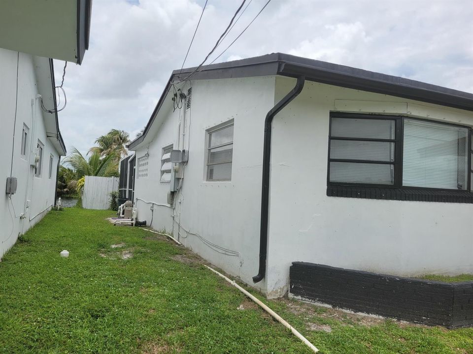 left side of the house
