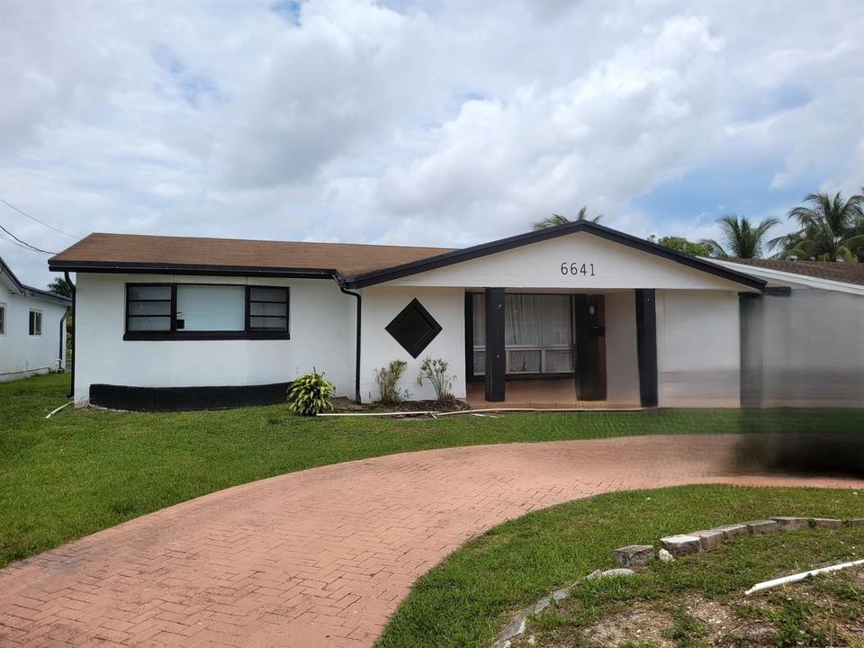 front of the house