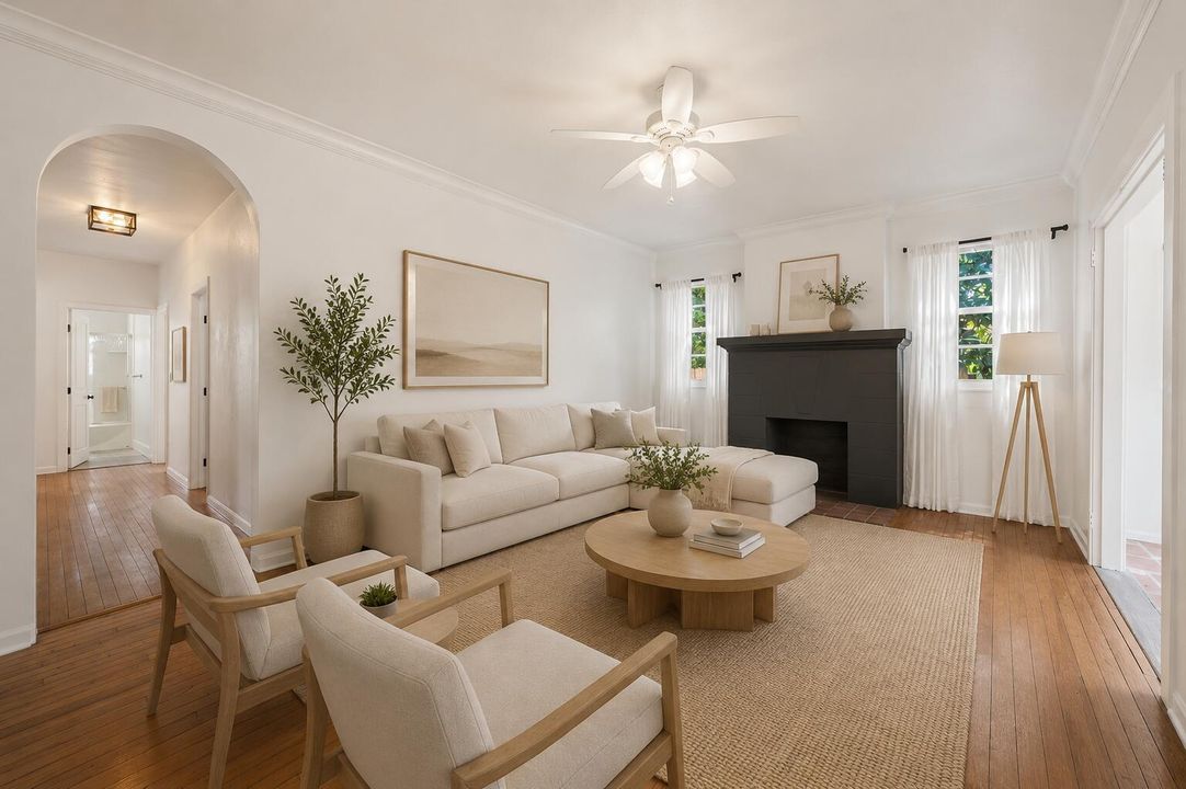 Virtually Staged Living Room
