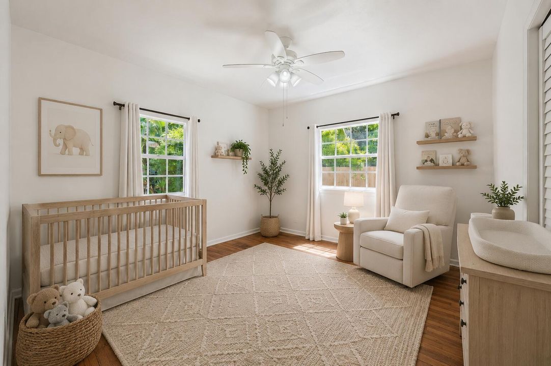 Virtually Staged Secondary Bedroom