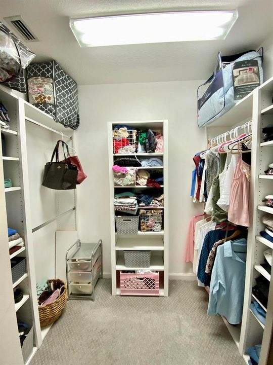 Primary closet