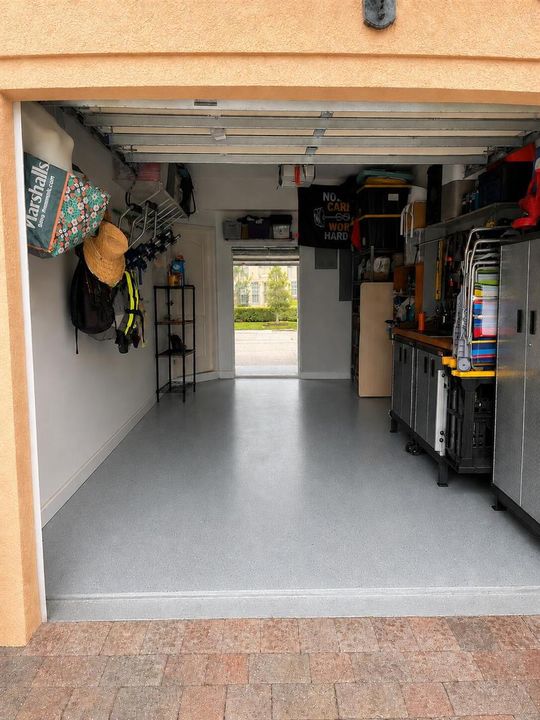 Garage enhanced to remove personal items