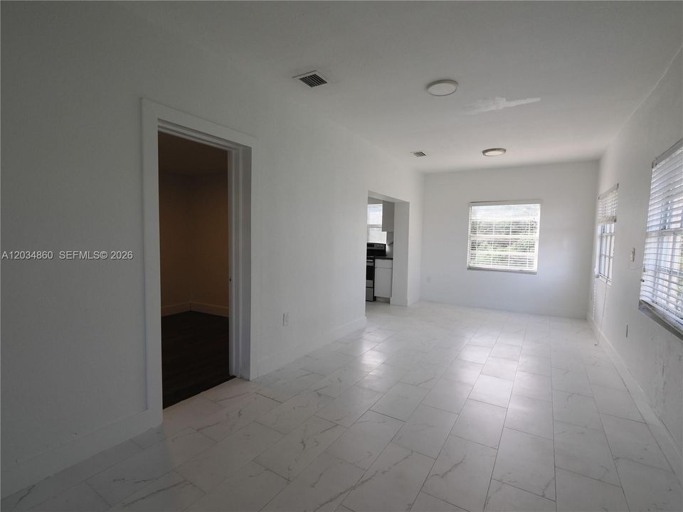 Living Room and Dining Room